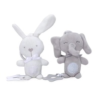 Jouet suspendu doux pour bébé avec carillons éoliens en peluche Animal jouet poussette siège de voiture berceau hochet jouets d'apprentissage PP coton remplissage