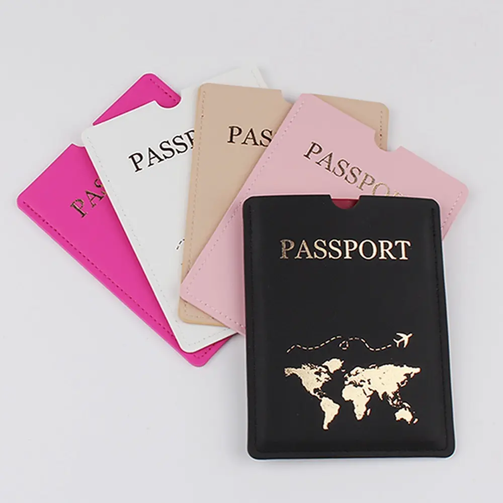 2023 नए डिजाइन ट्रैवल पासपोर्ट धारक PU चमड़े के फैशन पासपोर्ट कवर धारक