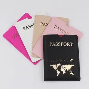 2023 New Design Travel Passport Holder Pu Leather Fashion Passport Cover Holder