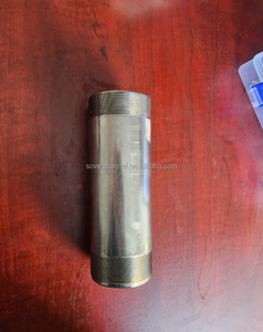 Tubo redondo de alambre exterior de doble cabeza de pezón de rosca de venta directa de fábrica para sistema de conexión de tubería - Product Image 4