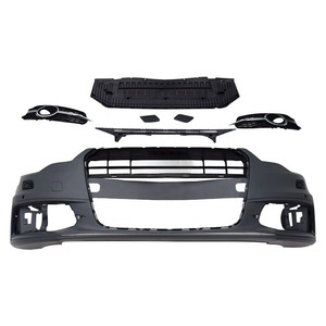Kit <span class=keywords><strong>Carrozzeria</strong></span> Stile RS6 per Audi A6 S6 C7 Facelift 2011-2014, Paraurti Anteriore con Griglia in Plastica per Modelli 2011 2012 2013 2014 - Product Image 1