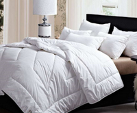 Parures de lit en coton biologique 100 % respirantes, 233 fils, qualité hôtelière, tissu anti-duvet, vente en gros