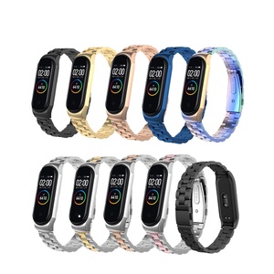 De Metal <span class=keywords><strong>Correa</strong></span> <span class=keywords><strong>para</strong></span> Xiaomi <span class=keywords><strong>Mi</strong></span> banda <span class=keywords><strong>5</strong></span> 4 3 inoxidable Pulseira curva pulsera Opaska Miband gota de Xiomi pulsera Accesorios - Product Image 2