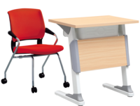 Ensemble de bureau pour étudiants Tables d'école simples Bureaux et chaise d'école contemporains Étagère pour étudiants Bureau et chaise