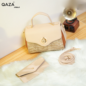 Sac à Main Femme de Luxe <span class=keywords><strong>QAZA</strong></span> 2025, Grande Capacité, Couleur Unie, Imperméable, Fermeture Éclair, Motif Pierre, Sac à Bandoulière - Product Image 4