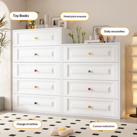 Commode de rangement moderne de luxe en métal avec étagère ouverte, multifonctionnelle, 5+ tiroirs pour l'organisation de la chambre à coucher et de la maison