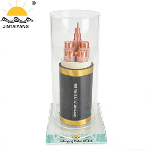 Cable de Alimentación con Aislamiento de Polietileno Reticulado Libre de Halógenos y Baja Emisión de Humo, con Cubierta de Poliolefina WDZ-YJY-0.6/1kV 4X185+<span class=keywords><strong>1X95</strong></span> - Product Image 1