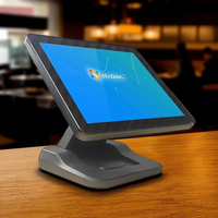 Caja Registradora POS S900F Personalizada con Pantalla Táctil, Base Metálica Plegable para Tiendas de Conveniencia, Sistema POS con Pantalla Táctil