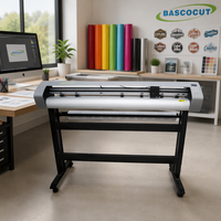 Traceur de découpe automatique de 48 pouces avec capteur optique et système d'alignement automatique pour la découpe de vinyle, d'autocollants et d'étiquettes
