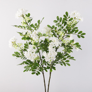 Michelia Figo Artificial de 6 Ramas, 113 cm, Flores de Seda Suave de Plástico Blanco, Alta Simulación, Decoraciones para Bodas - Product Image 2