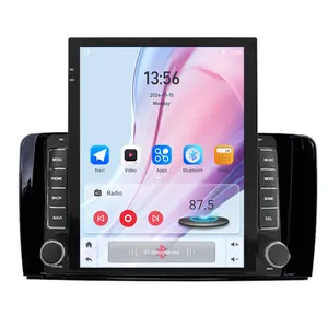 Radio mobil Android layar vertikal Tesla 9.7 inci, untuk Mercedes Benz classe R W251 R280 R300 R320 R350 R63 2006-2011 2013 GPS