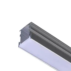 Support de canal de plafond léger lumière LED ronde profil aluminium plafond pour bande d'éclairage LED intégrée