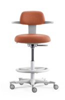 Tabouret de bar en aluminium avec cadre noir, gris et blanc, mécanisme coulissant, tissu ignifuge, meubles de bureau, dossier et hauteur de siège réglables