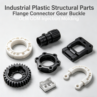 Service de moulage par injection plastique, composants industriels en plastique moulés sur mesure, joint à bride, clip d'engrenage pour l'assemblage de machines