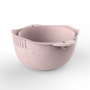 <span class=keywords><strong>Panier</strong></span> à linge rotatif double couche épaissi pour la cuisine, idéal pour laver les fruits - Vente en gros - Product Image 4