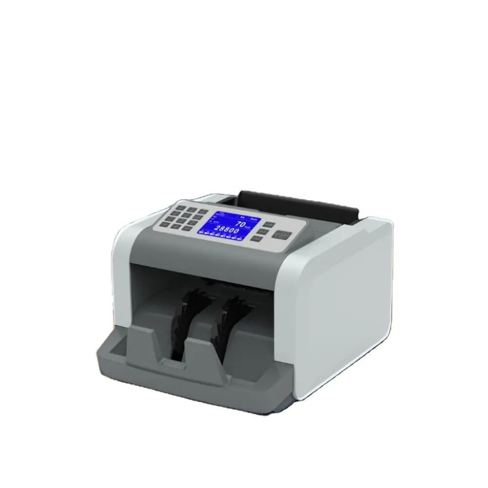 Contador de billetes de la máquina de conteo de dinero UV IR MG contador de mezcla de valor para USD Euro India