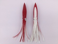 5-40cm 최고 Leval 오징어 유혹 미끼 20cm 빛나는 낚시 미끼 큰 문어 부드러운 미끼 그래서 문어 미끼