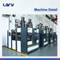 Machine d'injection de caoutchouc pour semelles de chaussures de la marque LARY, 2 stations, volume d'injection de 850 ml, force de serrage de 1650 KN, moteur de 51 kW