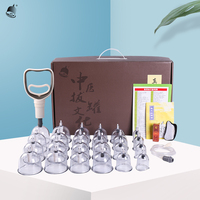 Baoyi Vente en gros 24 pièces Ensemble de massage par ventouses Thérapie par ventouses Appareil Machine Ventouses à aspiration Hijama