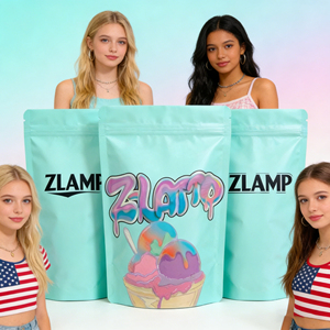 Custom-Printed Digital <b>Laminated</b> Zipper Top Stand-Up <b>Pouches</b> 3.5g 7g 14g 28g Candy Gummy Calbee Snack <b>Pouches</b>; Odor-Proof Bags - Product Image 3
