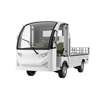 Camionnette électrique de livraison de marchandises à plateau plat, 2 places, avec toit semi-personnalisé, capacité 2 tonnes, à vendre