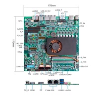 Motherboard ITX generasi ke-12/13 I5-12450H lvds/DP/HD Tiga Layar 2*DDR5 SO-DIMM PCIe4.0_X4 motherboard industri mini tertanam