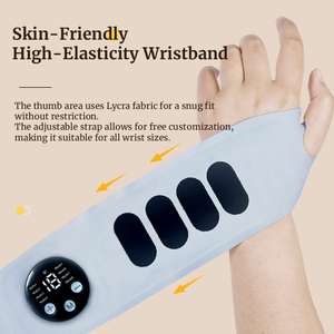 Wireless Waterproof Nylon Electric Wrist Wrap Rechargeable Cordless <b>Hand</b> Massager <b>Mini</b> <b>Hand</b> and Wrist Massage - Product Image 3