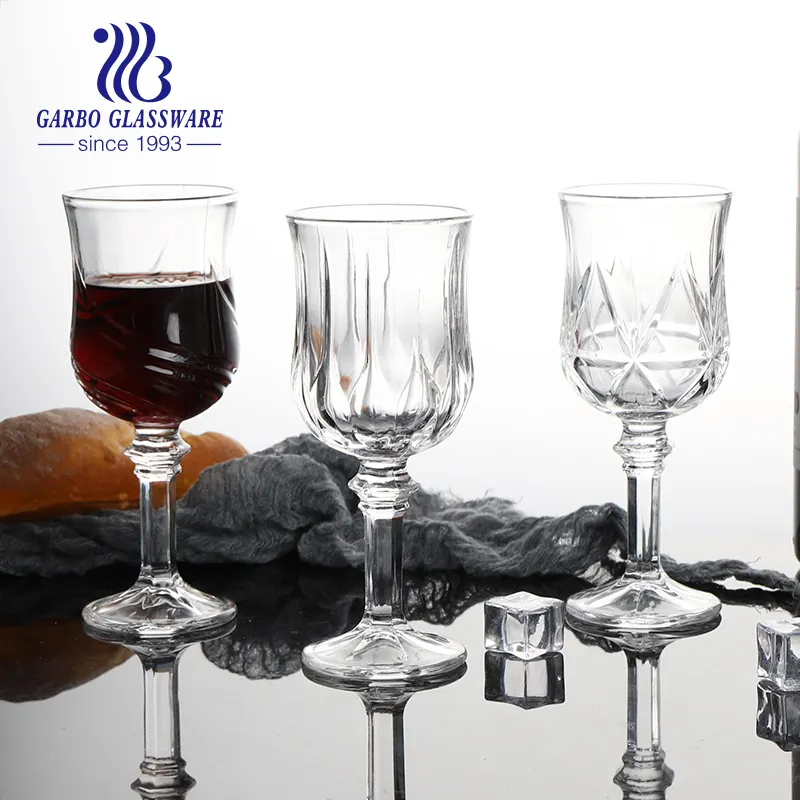 Goblet de vidro direto de fábrica, luxuoso, bebida, copos de vidro, gravado, cristal transparente, goggles de vidro