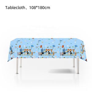 Fast Shipping New Pet Dogs Cartoon Blue Yi Theme Children Birthday Party <strong>Decoratio</strong> Paper Cups Napkins Birthday Products for Kids - Product Image 5