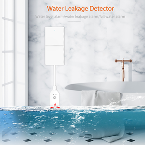 Sensor de fugas de agua inteligente Tuya de 433MHz, conectividad WiFi, Detector de desbordamiento de alerta de inundación para sistema de alarma de seguridad, Compatible inteligente - Product Image 4