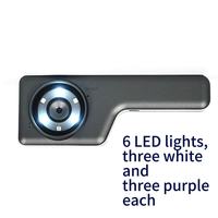 Handheld LED Magnifier 200MP Camera 2.4-Inch Lens Diameter 7X/12X/19X Magnification 6 LED Lights for Jewelry Gemstone