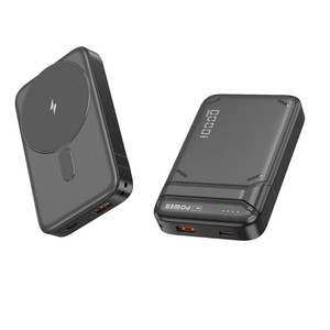 <span class=keywords><strong>Batterie</strong></span> <span class=keywords><strong>externe</strong></span> magnétique sans fil semi-solide 10000 mAh avec indicateur LED, mini <span class=keywords><strong>batterie</strong></span> portable à charge rapide - Product Image 2