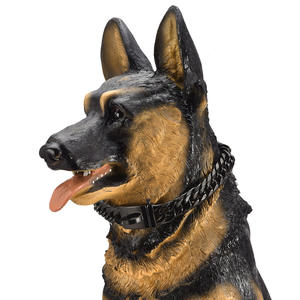 17mm breite <span class=keywords><strong>12</strong></span> bis 30 Zoll sichere Schnalle 18K kubanische Glieder kette Hunde halsband - Product Image 4