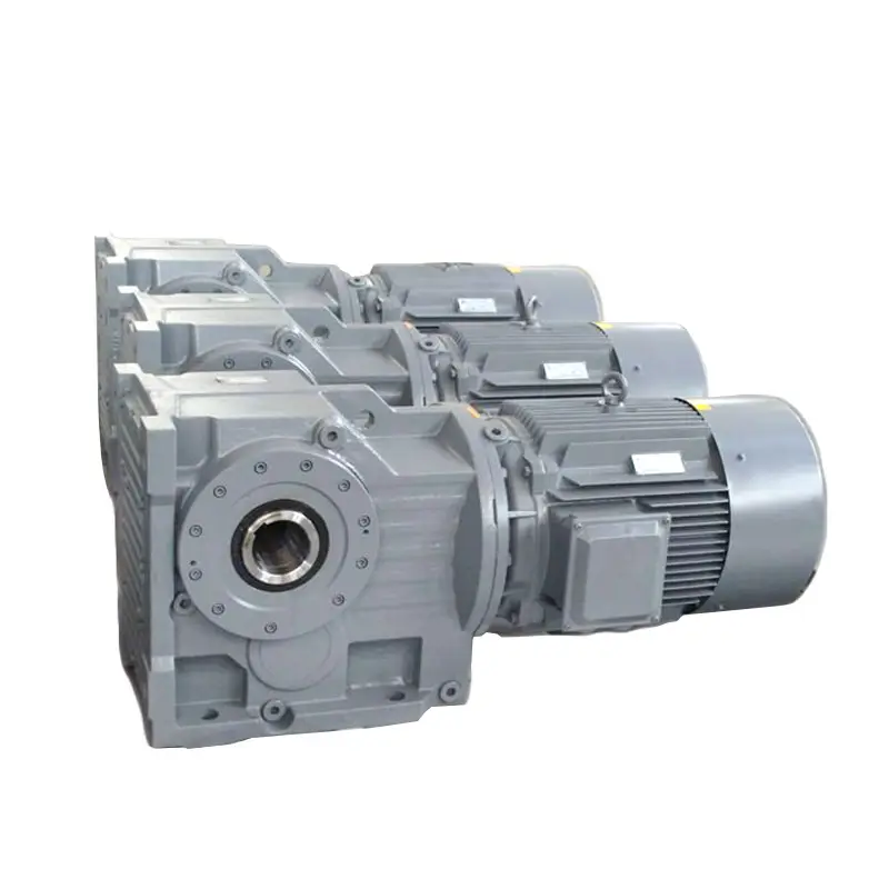 K Series Helical-bevel Gear Box With K97 Series Gear Ratios Small 90 Degree Gearbox Motor Speed Reducer Transmission