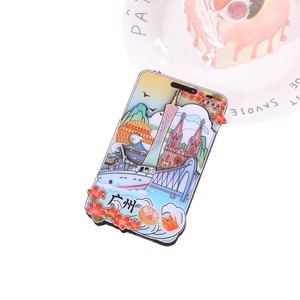 Étui de téléphone magnétique en bois, série aimants de réfrigérateur, autocollant magnétique de forme irrégulière, cadeau créatif culturel fait main - Product Image 4