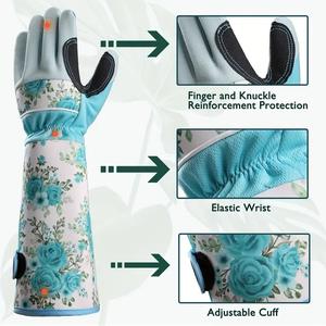 Gants <span class=keywords><strong>de</strong></span> sécurité anti-crevaison en microfibre pour le jardinage élagage des rosiers écaillage des châtaignes Protection du travail domestique - Product Image 4