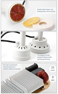 500A bán tự động sữa chai cảm ứng điện từ niêm phong cầm tay nhựa nắp chai nhôm lá mỏng niêm phong máy - Product Image 4