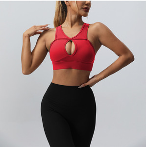 GC New Sports Bra para mujer de alta resistencia a prueba de golpes Tops <span class=keywords><strong>tirantes</strong></span> <span class=keywords><strong>Running</strong></span> Yoga Bra Fitness Back Beauty Yoga ropa YG245 - Product Image 4