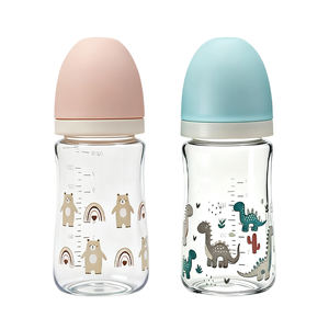 OEM ODM BPAフリーPP哺乳瓶,高品質ワイドネック漫画パターン8oz/240ml容量0-12ヶ月 - Product Image 1