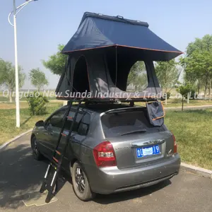New hybrid rooftop tent blows up into multi-story camping complex