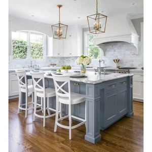 Elegantes Gabinetes de Cocina Estilo Shaker Modernos de Madera Maciza de Roble Ecológicos para su Hogar - Product Image 1