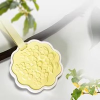 Diffuseur de parfum solide en argile pour voiture, senteur osmanthus douce, jaune clair, prix usine, vente chaude