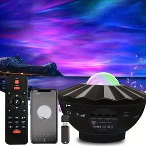 Projecteur de <span class=keywords><strong>ciel</strong></span> <span class=keywords><strong>étoilé</strong></span>, lumière de nuit LED, éclairage galactique océanique, haut-parleur intégré pour la décoration de la chambre, cadeau pour enfants - Product Image 2