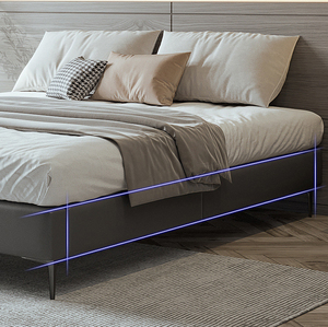 Двухразмерная плюшевая рама для кровати премиум-класса, оптовая продажа, деревянная рама для кровати королевского размера - Product Image 2