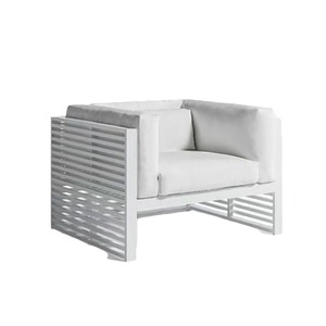 Juego de Sofás de Aluminio de Lujo para Exteriores, Mesa de Comedor Moderna para Jardín, Sillas Impermeables, <span class=keywords><strong>Muebles</strong></span> Seccionales para Patio, para Proyectos de Hoteles y Villas - Product Image 5