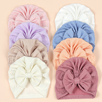 Nuevo Sombrero de Lazo para Niños, Estilo Indio, Satinado, Color Sólido y Rayado, para las Cuatro Estaciones, 8 Colores