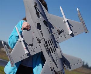 Haute Performance FMS <span class=keywords><strong>70mm</strong></span> <span class=keywords><strong>EDF</strong></span> F-16C Fighting Falcon PNP RC Jet Fighter avec 5 décalcomanies Set KV1850 Brushless Motor ESC - Product Image 2