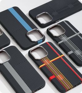 เคสโทรศัพท์กันกระแทกสุดหรู ลายคาร์บอนไฟเบอร์ พร้อมกรอบกล้องโลหะ สำหรับ <span class=keywords><strong>iPhone</strong></span> 17 16 15 14 Pro Max - Product Image 2