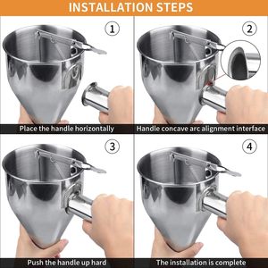 Dispensador de Masa para Panqueques de Acero Inoxidable, Profesional, Duradero, Confiable, de Calidad Premium, para Restaurantes, Hoteles y Servicios de Catering - Product Image 4