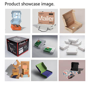 Op maat gemaakte kraftpapier golfkartonnen doos, stevige structuur, boven- en onderdeksel voor cadeauverpakking, verpakking voor verjaardagscadeaus - Product Image 3